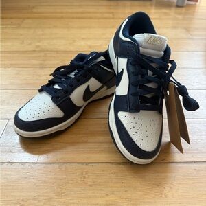 Nike Navy and Cream Dunks